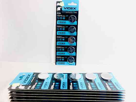 Батарейка літієва VIDEX CR2016 5 pcs BLISTER CARD Київ