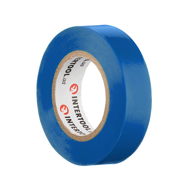 Стрічка ізоляційна 0.15mm * 17mm * 15m синя INTERTOOL IT-0015 Київ - фото 3