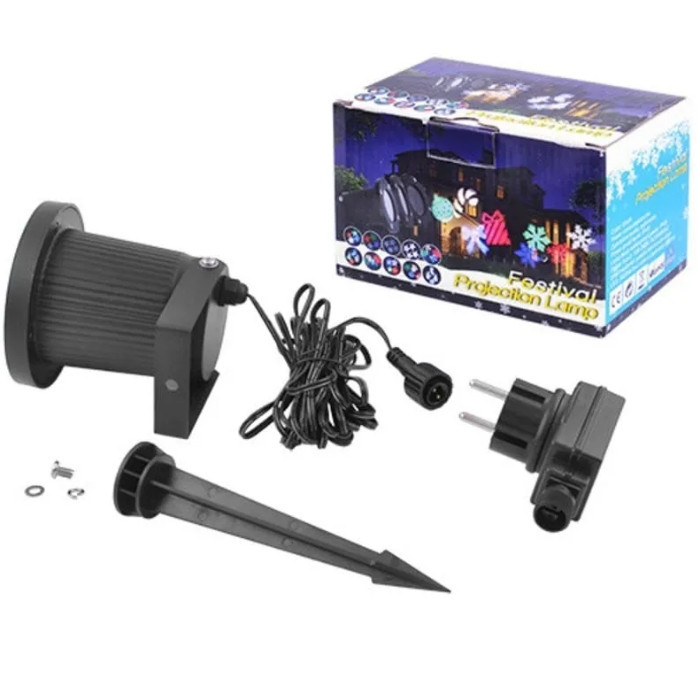 Лазер диско фонарь новогодний 326-1 (1 изображение) проектор Винница - изображение 5