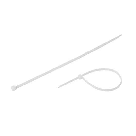 Хомут пластиковый, 3,6×200 мм, 100 шт/упак, белый INTERTOOL TC-3620 Киев