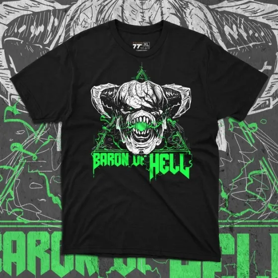 Футболка чоловіча з  принтом Doom Baron of Hell Розмір 48 Дніпро