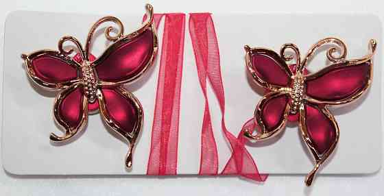 Магніти для штор і гардин (133м) Карнер набір 2 шт Червоний з золотистим (81-044) Київ