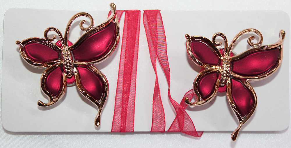 Магниты для штор и гардин (133м) Карнер набор 2 шт Красный с золотистым (81-044) Киев - изображение 5