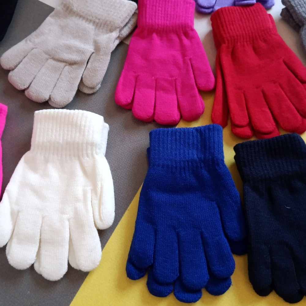 Перчатки детские однотонные 3-5 лет для малышей Киев - изображение 2