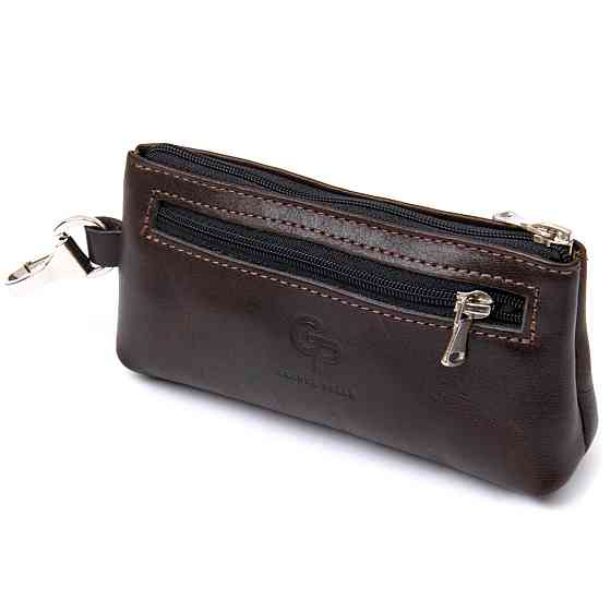 Кожаная ключница GRANDE PELLE 11381 Коричневый Киев