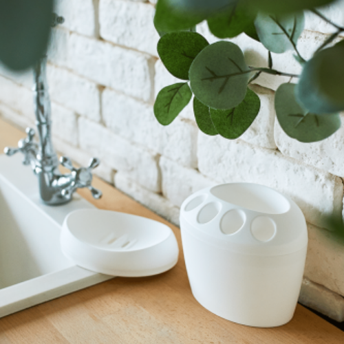 Підставка для зубних щіток біла Алеана Житомир