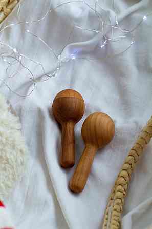 Деревянная детская погремушка маракас WooolyWool Киев