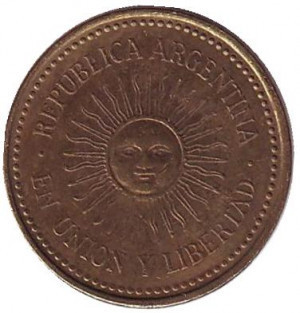 Монета 5 сентаво. 2009 рік, Аргентина.(АМ) Полтава - фото 1