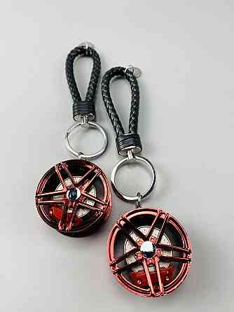 Брелок автомобільний диск колеса диск гальмівний + супорт, брелок на ключі для водія, брелок металевий на авто ключі Мукачево