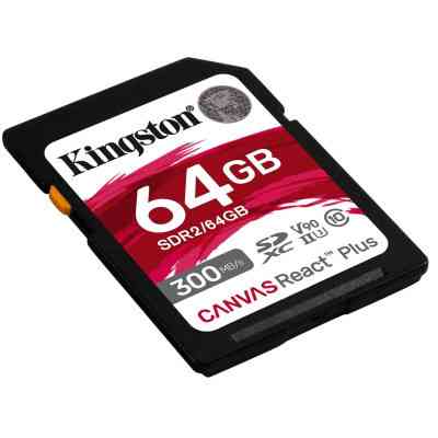 Карта пам&apos;яті Kingston 64GB class 10 UHS-II U3 Canvas React Plus (SDR2/64GB) Вінниця