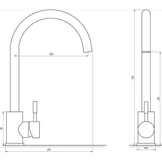 Змішувач для кухні MixMIRA ALPEN MS1-203S Тернополь