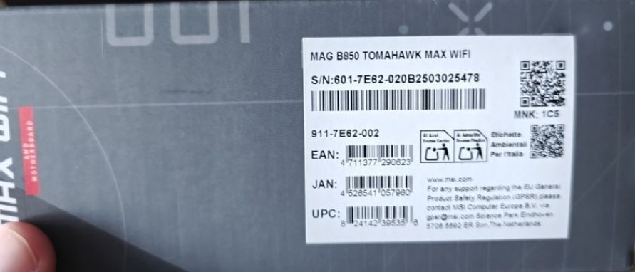 MSI B850 Tomahawk max wifi + Ryzen 7800x3d оф Укр. Гарантія 2+ роки. Харків - фото 2