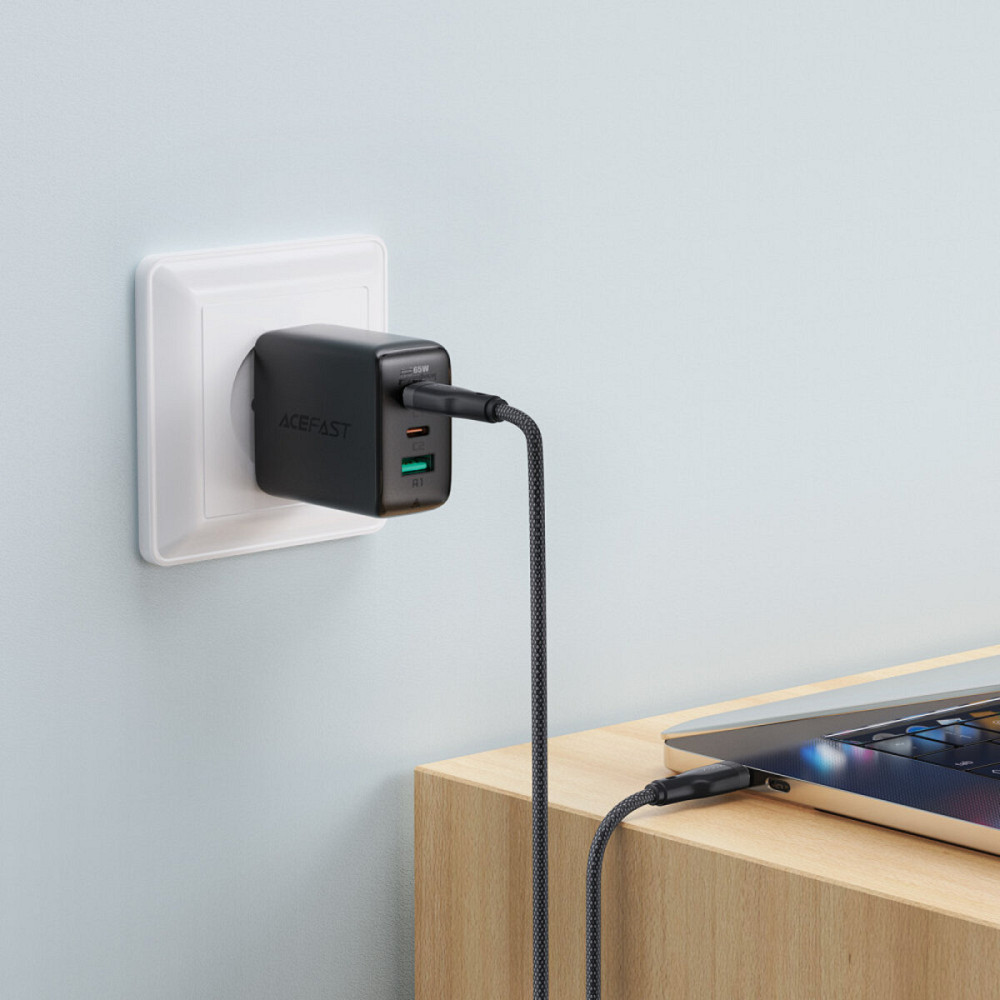 Кабель ACEFAST C8-03 USB-C to USB-C charging data cable Black (6974316282716) Киев - изображение 4