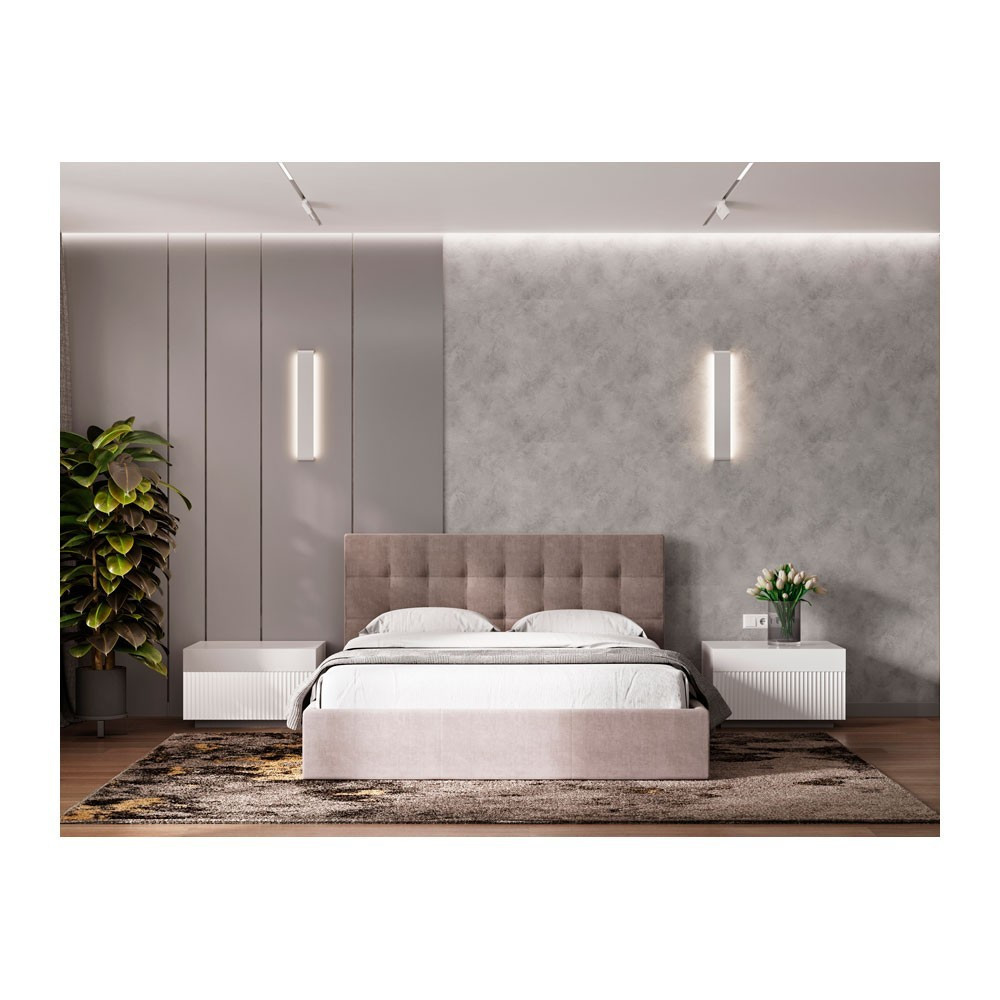 Ліжко Chester NewDesign Simple Comfort з нішею для білизни з нішею для білизни 90x190 світло-рожевий Київ - фото 2