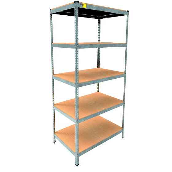 Металлический стеллаж Emby Light Series (размер 2100х900x600мм) 5 полок ДСП до 100кг Оцинкованный Винница