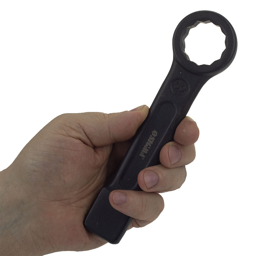 Ключ накидной односторонний ударный 30мм CrV SIGMA (6034061) Ровно - изображение 3