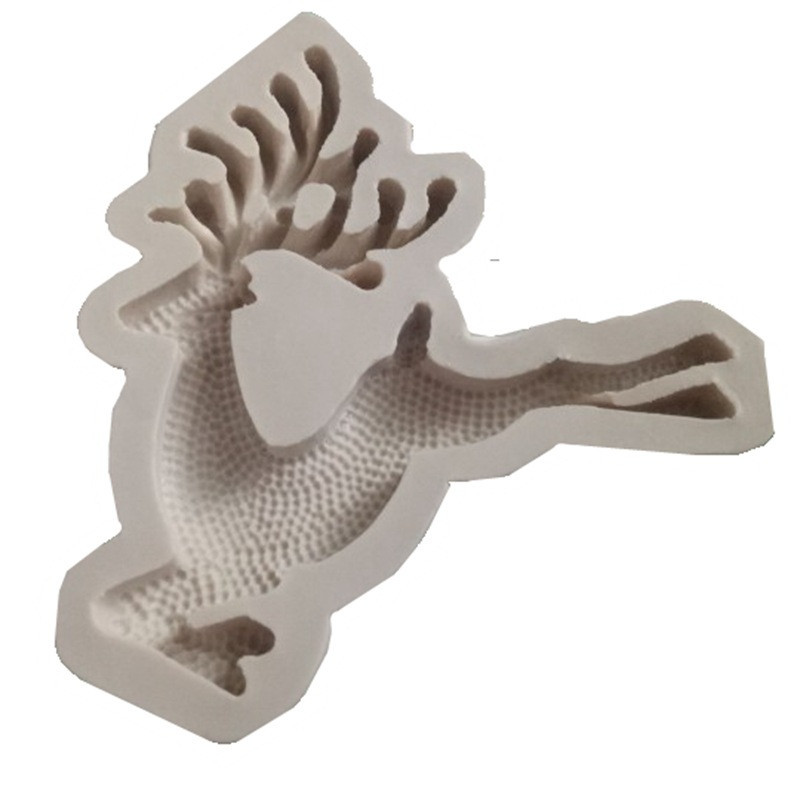 Молд силиконовый Олень 14 на 14 см серый Киев - изображение 8