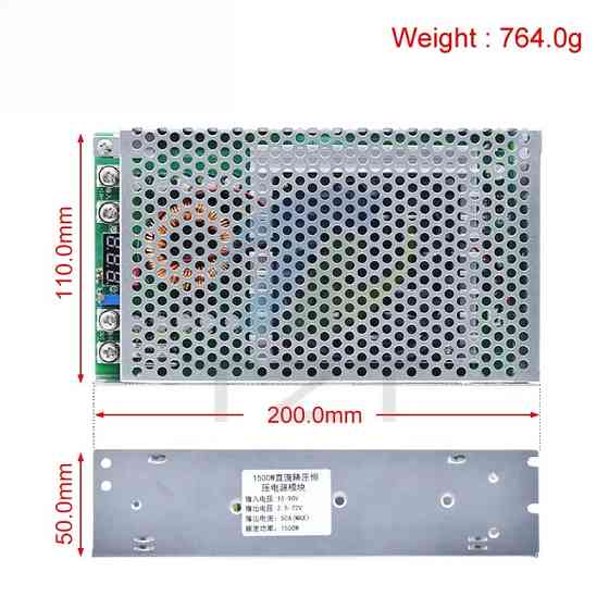 Понижающий преобразователь 15-90 В до 2.5-72 В, 1500 Вт Киев