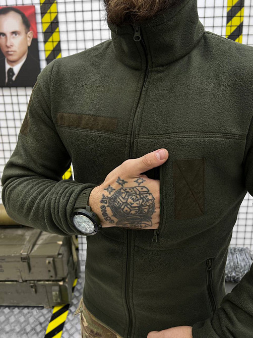 Флісова кофта олива тактична фліска Одеса - фото 5