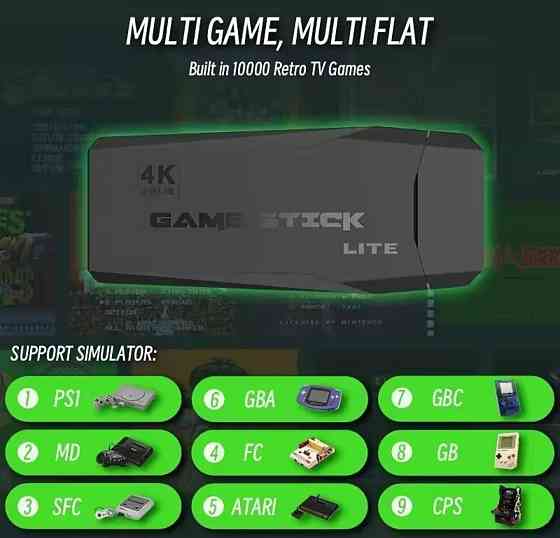 1300грн + олх станция 4К 20000 игр 64 ГБ игровая приставка. Харьков