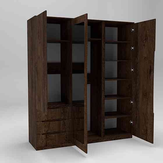 Шкаф Дельта 2, Дуб Конкордия, 1800х550х2100 Львов