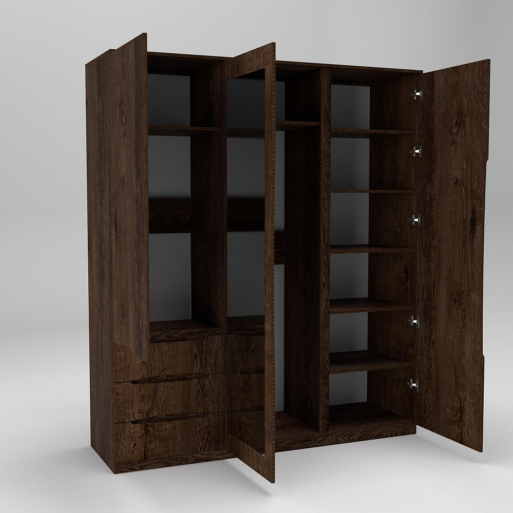 Шкаф Дельта 2, Дуб Конкордия, 1800х550х2100 Львов - изображение 2