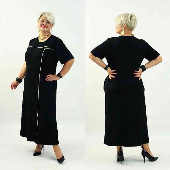 Женское длинное базовое платье батал турецкая вискоза 54/58 Одесса