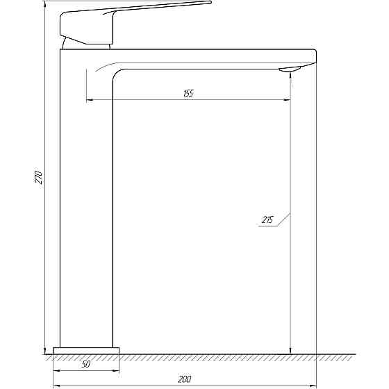 Змішувач для умивальника TOPAZ  ODISS TO 18203-H52, Шланги TAQ-M1055 Луцк