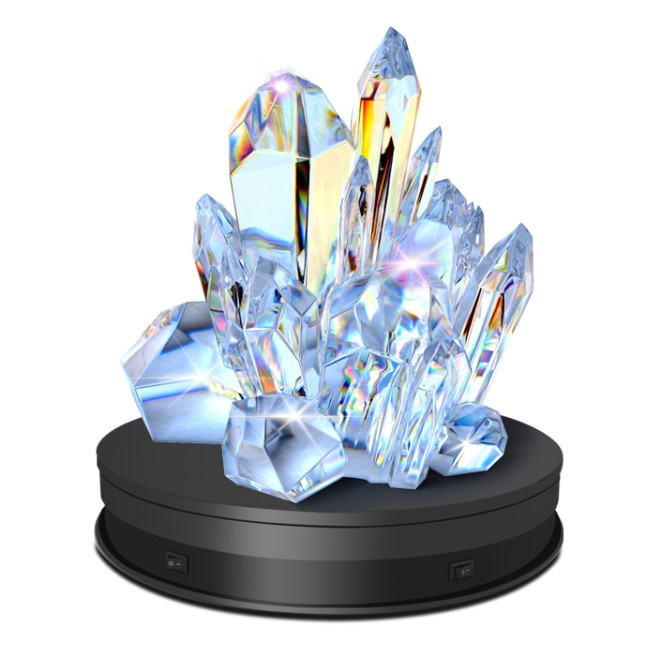 Предметний стіл поворотний з підсвіткою 30см чорний 25кг Puluz EDA001759202A Київ - фото 3