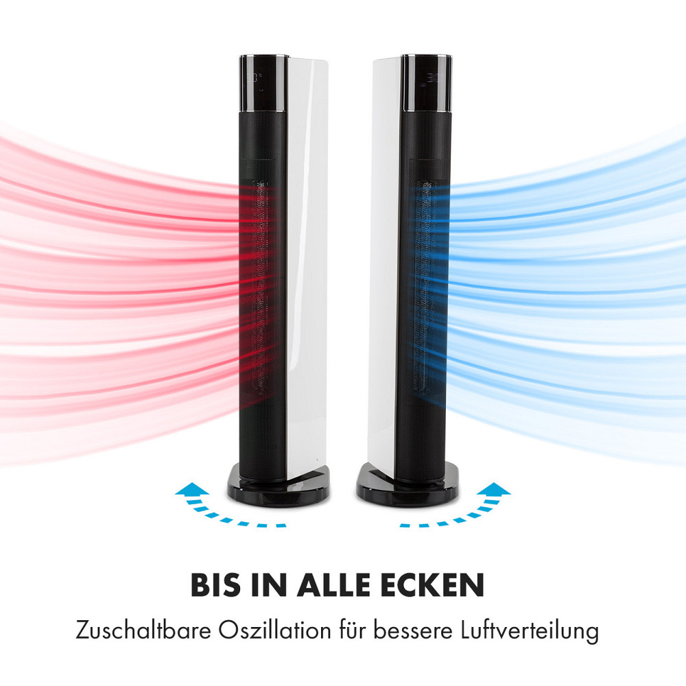 Hightower Heat Deluxe вентилятор колонного нагревателя 2200W термостат 35°C белый (Германия, читать описание) Ровно - изображение 7