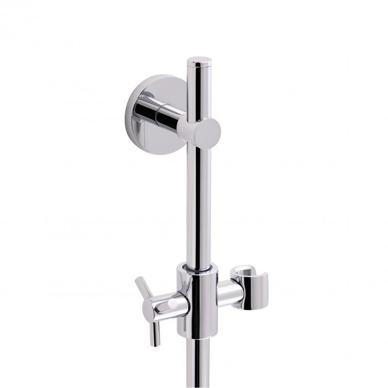 Душова система латунь Qtap Sprha 700 мм кругла з поличкою QT003 Chrome Харків - фото 3