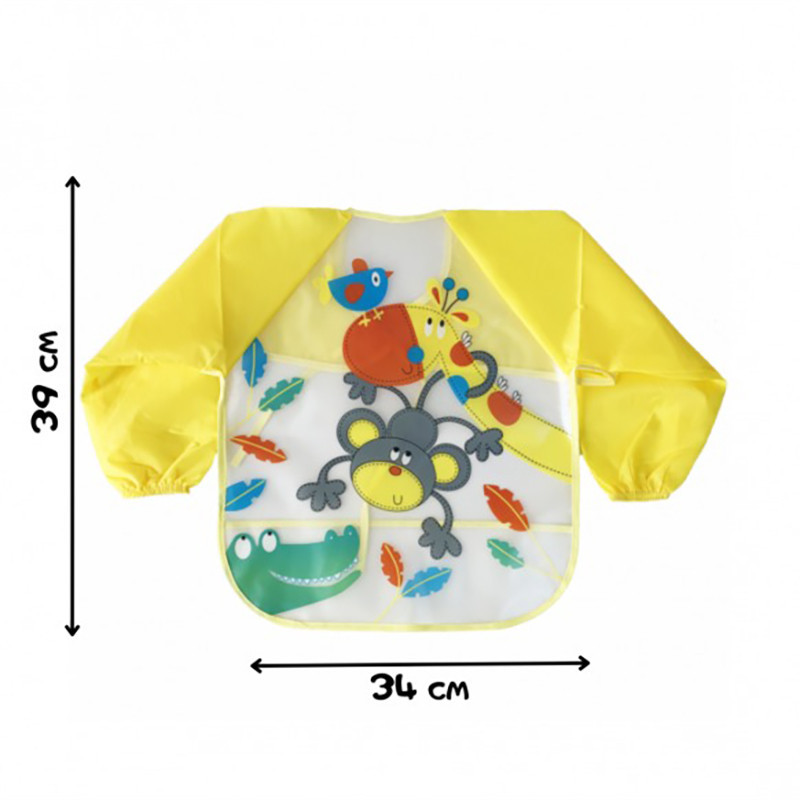 Слюнявчик с рукавами 