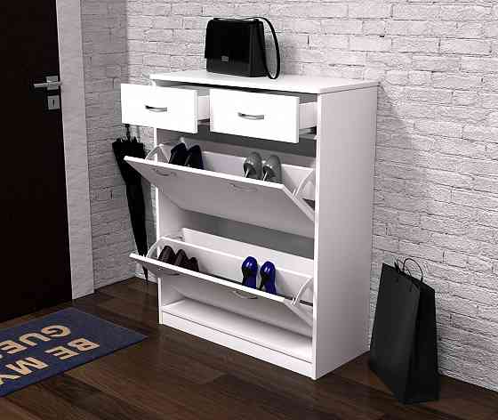 Тумба для обуви №2, Белый, 800/350/1010 Львов