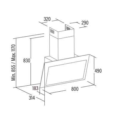 Витяжка кухонна Cata Thalassa 800 xgwh Вінниця