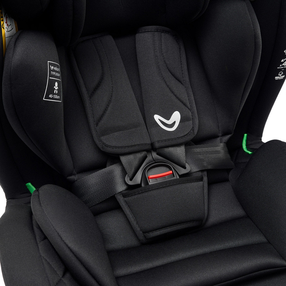 Автокресло Velano Aura 360° i-Size от 0 до 12 лет (40–150 см) Isofix (Черный) Киев - изображение 6