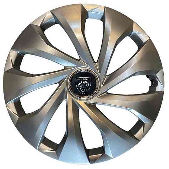 Автомобільні модельні ковпаки R15 Peugeot NEW 343 4шт, SJS, сріблясті Вінниця
