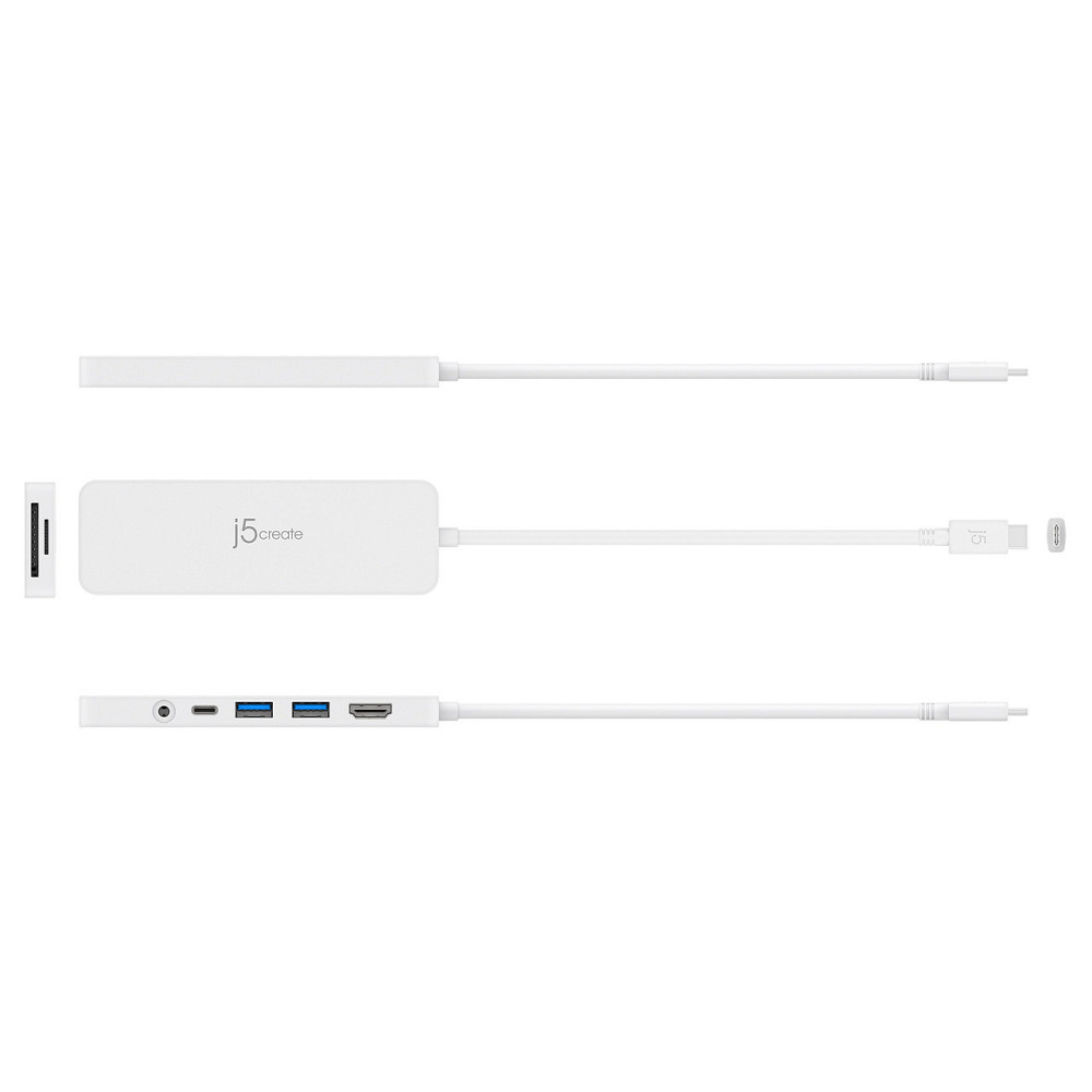 USB-хаб J5create USB-C 6-в-1 White (JCD373-N) ( 13803 ) Харків - фото 8