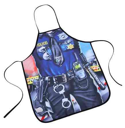 Фартук с приколом Полицейский 75 на 60 см разноцветный Киев