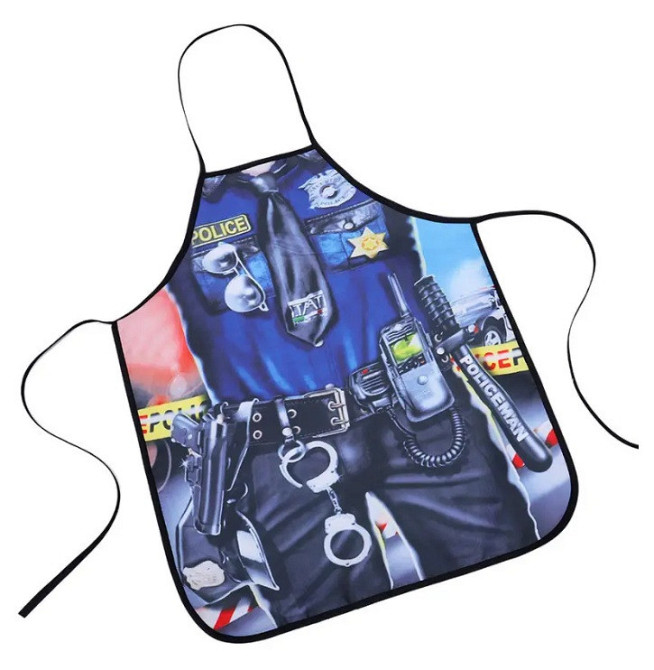 Фартук с приколом Полицейский 75 на 60 см разноцветный Киев - изображение 5