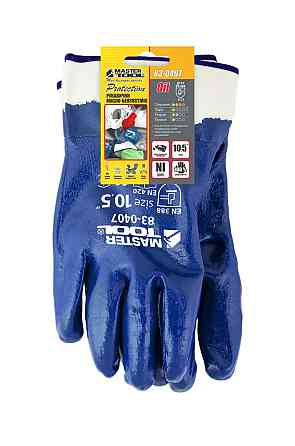 MASTERTOOL Рукавички масло-бензостійкі MASTERTOOL повне нітрилове покриття манжет крага 10.5" п Коломия