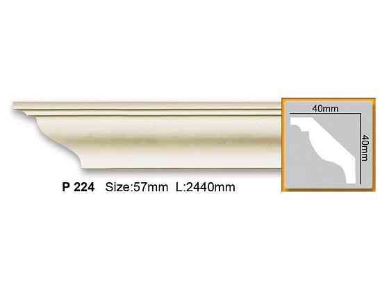 Карниз полиуретановый гладкий Gaudi Decor P 224 Flexi Днепр