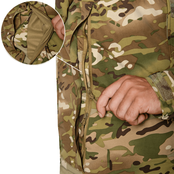 Тактическая зимняя мембранная куртка Defender 7 level ClimaGuard (Мультикам) размер S Винница