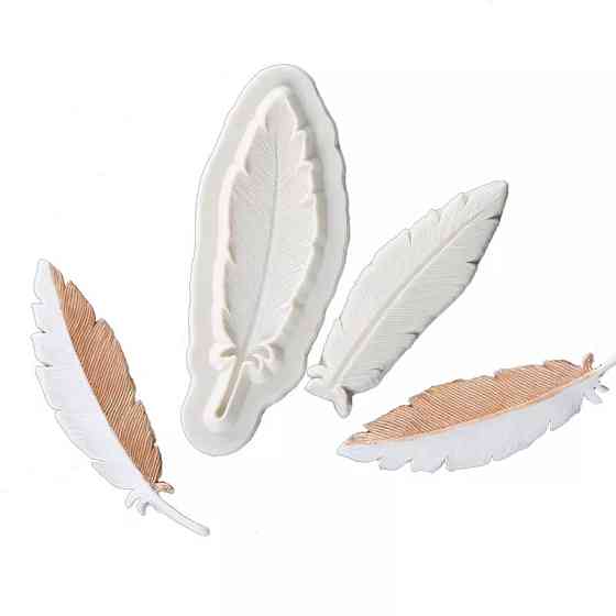 Молд силиконовый Перо 128 на 50 мм серый Киев