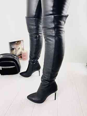 Nivelle Ботфорти жіночі NIVELLE 5154/9535-9535 чорні (весна-осінь, шкіра натуральна) (2940) лиш Коломыя