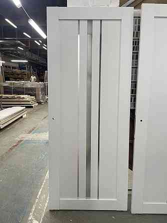 Двері екокошпон, Полотно, серія TETRA, Модель Т-03 (сатин) Колір: Альпійський білий (НОВИНКА) Київ