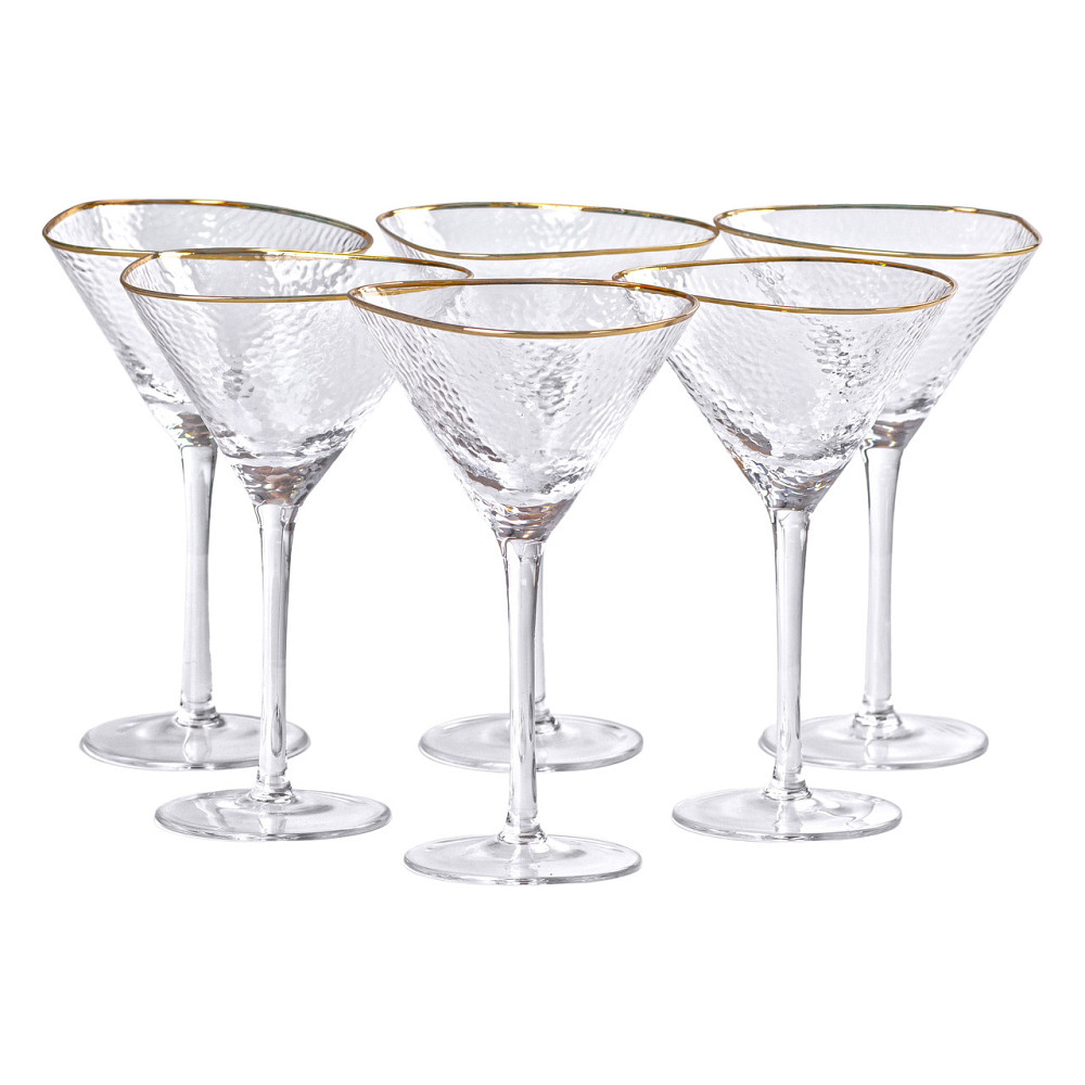 Yiwu Набір із шести бокалів для мартіні об'ємом 200 мл HP-16-24 Київ - фото 1