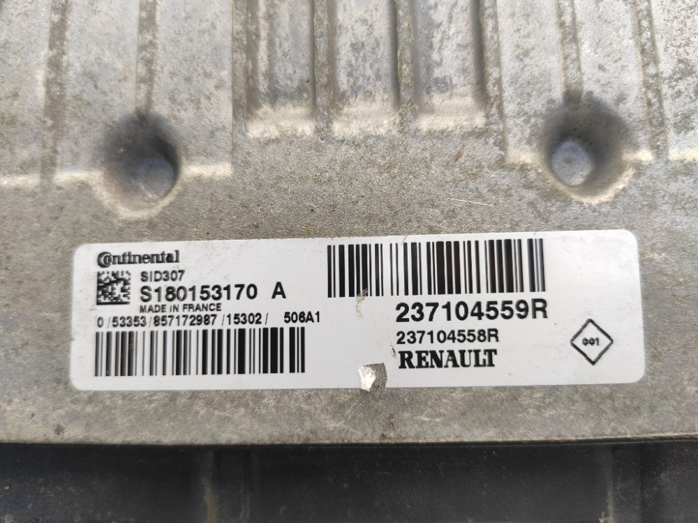 ЭБУ Блок управления двигателем 1.5 dci Renault Kangoo 1.5 dci 2008-2016 (237104559R) Ковель - изображение 2