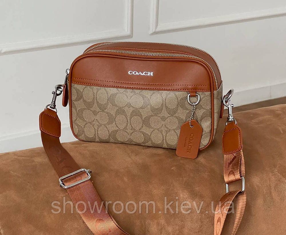 Жіноча зручна сумка crossbody Coach (1376-3) Київ - фото 3