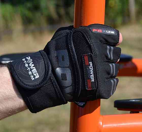 Перчатки для фітнесу Power System PS-2800 Power Grip Black XXL Кам'янське