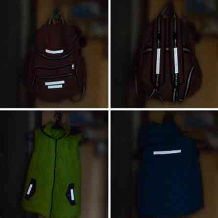 Отражательная лента с принтом 5 см на 1 м серый Киев